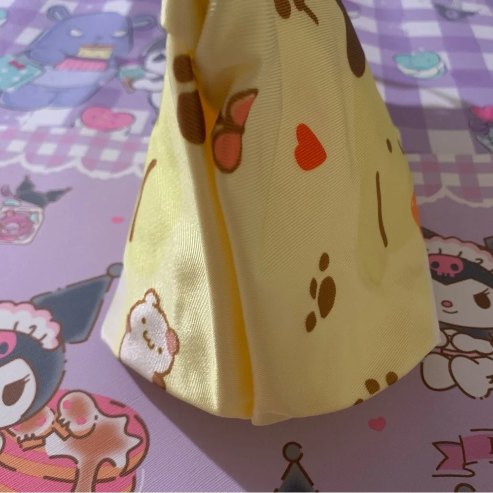 Pompompurin Yellow Lightweight Zip Bag with Wrist Strap